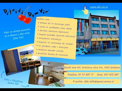 Dijaški dom Vič - predstavitveni video