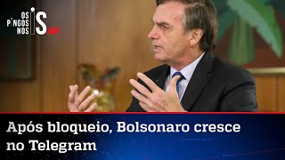 Tiro de Moraes sai pela culatra e Bolsonaro ganha seguidores no Telegram