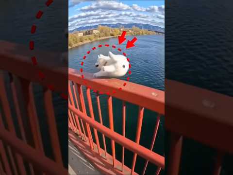 Hero Jumps Off Bridge to Save Puppy! 🐶🌉💙