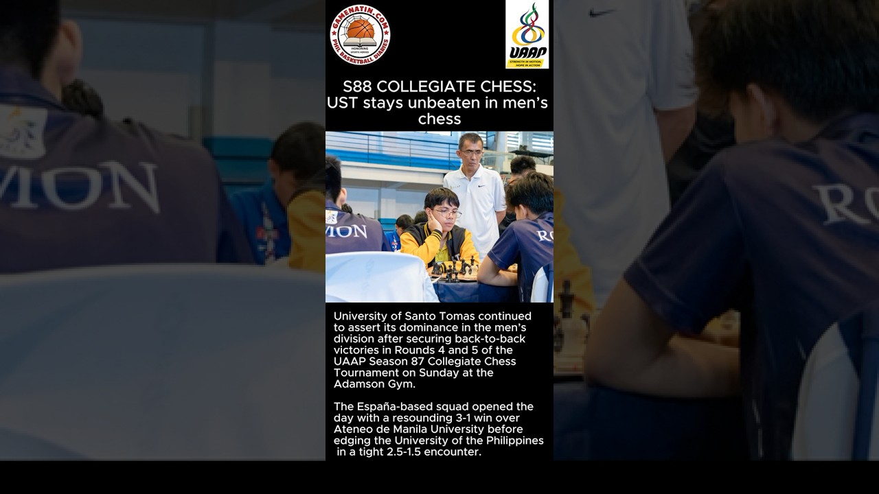 UAAP College Chess: UST on top of men's division; DLSU, NU lead women's