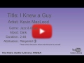 I Knew A Guy Kevin MacLeod Jazz Blues Dark YouTube Audio Library BGM