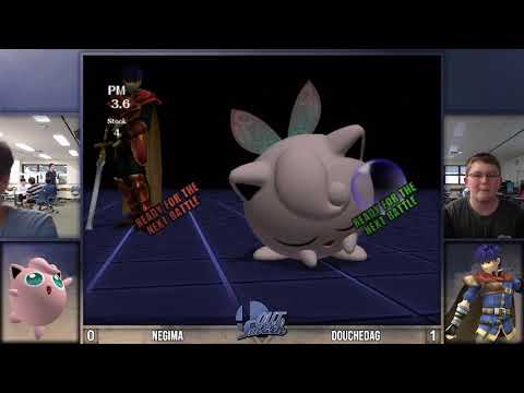 QUT Smash 8 Project M  - WR1 - Negima (Marth, Jigglypuff) vs Douchedag (Ike, Jigglypuff)