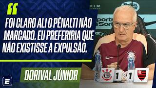 DORIVAL JÚNIOR DETONA ARBITRAGEM DE CORINTHIANS 1 X 1 FLAMENGO | ENTREVISTA COLETIVA