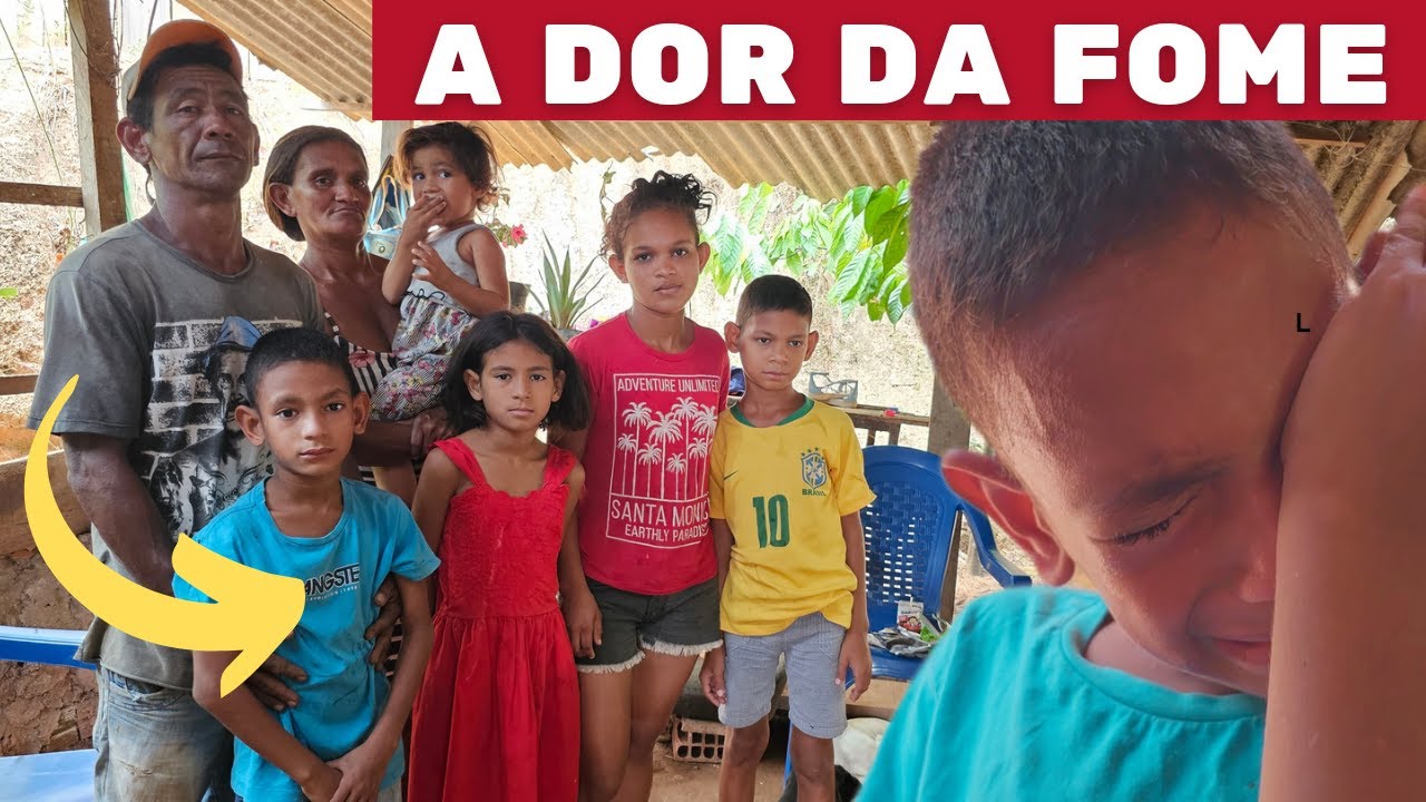 FAMÍLIA CHORA AO ENFRENTAR A FOME E NÃO TER ONDE MORAR! VEJA A DURA REALIDADE