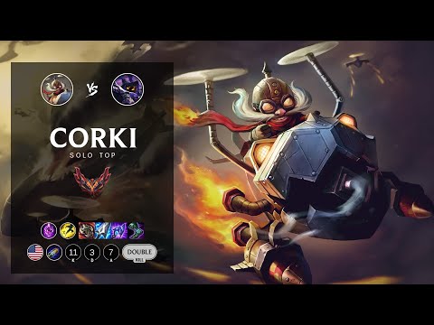 Corki Top vs Veigar - NA Grandmaster Patch 12.6
