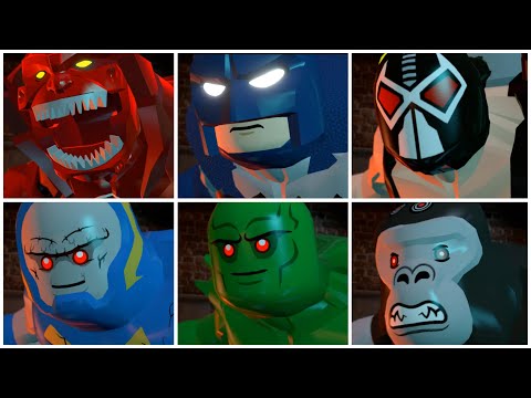 All Big Fig DC Characters in LEGO Batman 3 Beyond Gotham Cutscenes