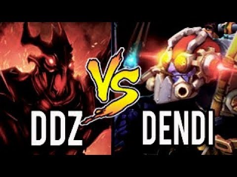 Ddz vs Dendi - M-GOD vs Living Legend Midlane Battle Dota 2