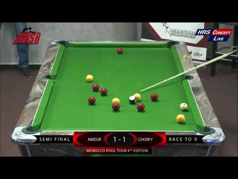 Morocco Pool Tour   SEMI FINAL 2   AMEUR VS BOUNIF Race To 9
