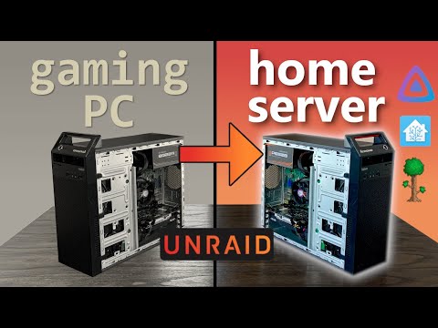 Convert an Old Gaming PC to a Home Server using Unraid - (SMB, Terraria, Home Assistant, Jellyfin)