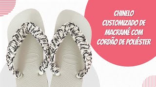 Cordão de Poliéster, Zigzag, 4mm, Preto