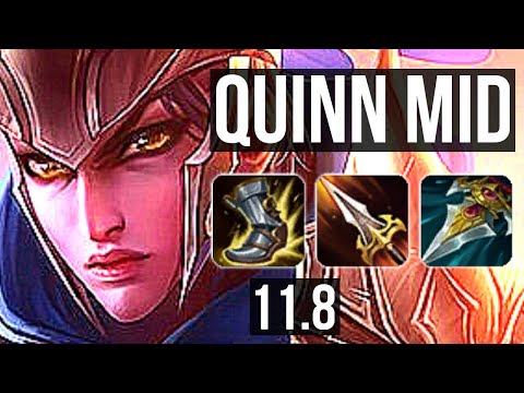 QUINN vs ORIANNA (MID) | 3.4M mastery, 14/2/6, Legendary, 400+ games | EUW Master | v11.8