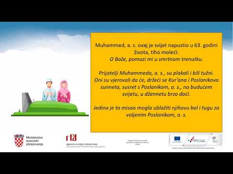 Islamski vjeronauk, 4. r. OŠ - Rastanak s voljenim Poslanikom