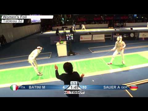 FE F F Individual Leipzig GER World Championships 2017 T32 08 green BATINI ITA vs SAUER GER
