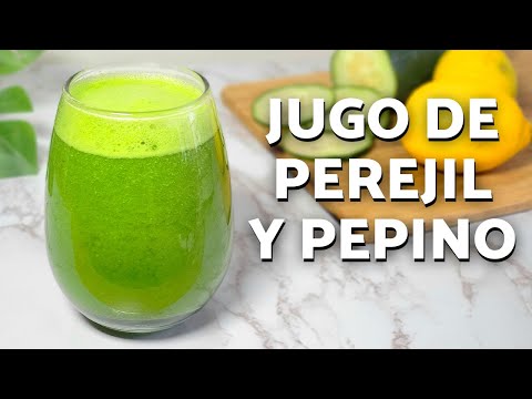 JUGO de PEREJIL y PEPINO en AYUNAS 🥒💚 | PARA QUÉ SIRVE y BENEFICIOS para la salud
