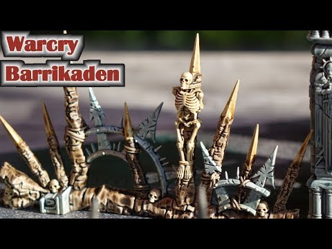 Wie bemalt man Barrikaden für Warcry von Games Workshop mit Kontrastfarben - Speed Painting Tutorial