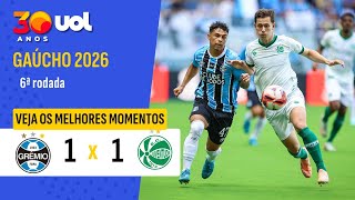 CAMPEONATO GAÚCHO 2026: MELHORES MOMENTOS GRÊMIO 1 x  1 JUVENTUDE