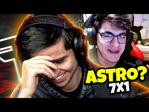 ASTRO GANHANDO DE 7X1 E EXPLICANDO COMO TOMOU APENAS 1 ROUND - JORNALISTA RAZAH