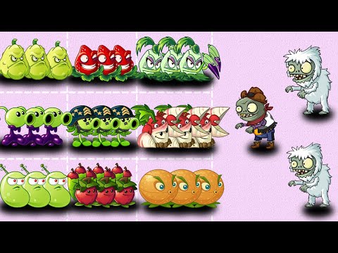 How Many Team Plant Can Destroy Team 99 Zombie (Yeti Imp+Bull Rider) -  PvZ 2 Discovery
