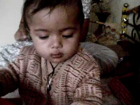 Areeba eating Chocolate