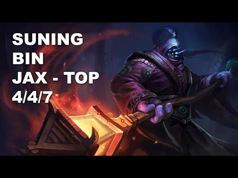 Suning bin Top Jax vs Wukong - KR Grandmaster Patch 10.8
