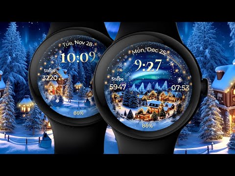 Animated North Pole Christmas video