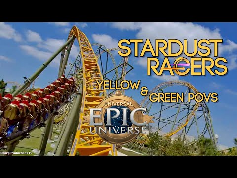 NEW! Full POVs Stardust Racers at Universal's Epic Universe