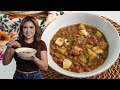 GREEN CHILE With BEANS POTATOES Meal On A Budget And Under 20 Minutes