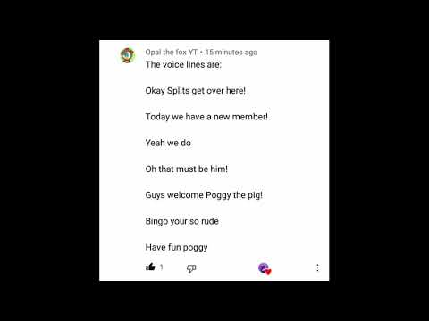 Fleegle Voice Lines For Opal The Fox YT