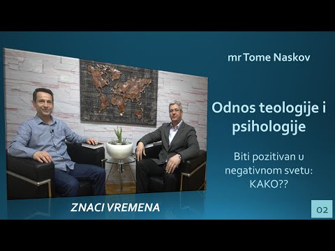02 ZNACI VREMENA - mr Tome Naskov: Odnos teologije i psihologije - Biti pozitivan u negativnom svetu
