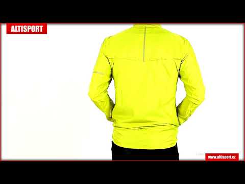 pánská sportovní bunda salomon agile wind jkt m lc1047300 citronelle