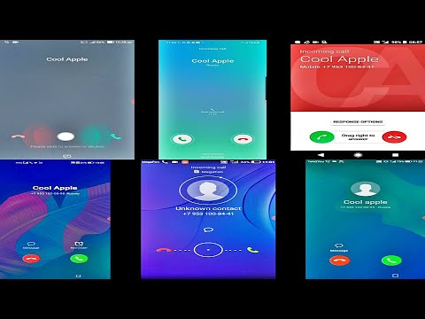 Various incoming calls / ASUS &  Zenfone & Samsung A71 & Sony XA & Huawei screen recordings calls