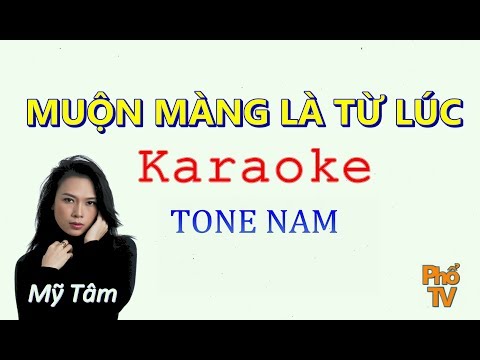 [Karaoke] Mỹ Tâm - Muộn Màng Là Từ Lúc | Beat Chuẩn | Tone Nam