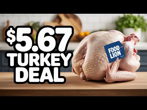 đ„ Food Lion 27Âą Turkey Deal! Full Turkey for $5.67 When You Spend $35 â Budget Holiday Meal Hack đŠđ°