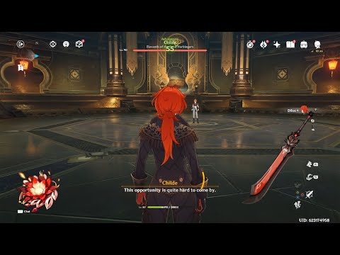 F2P C0 Diluc VS Childe Solo | R1 Blackcliff Slasher