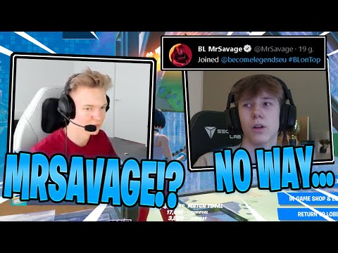 🤯 MRSAVAGE *JOINED* BECOME LEGENDS & SHOWS HIS SKILL IN LATE GAME IN 4 ROUND FNCS!