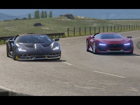 Citroen GT vs Lamborghini Centenario ar Highlands