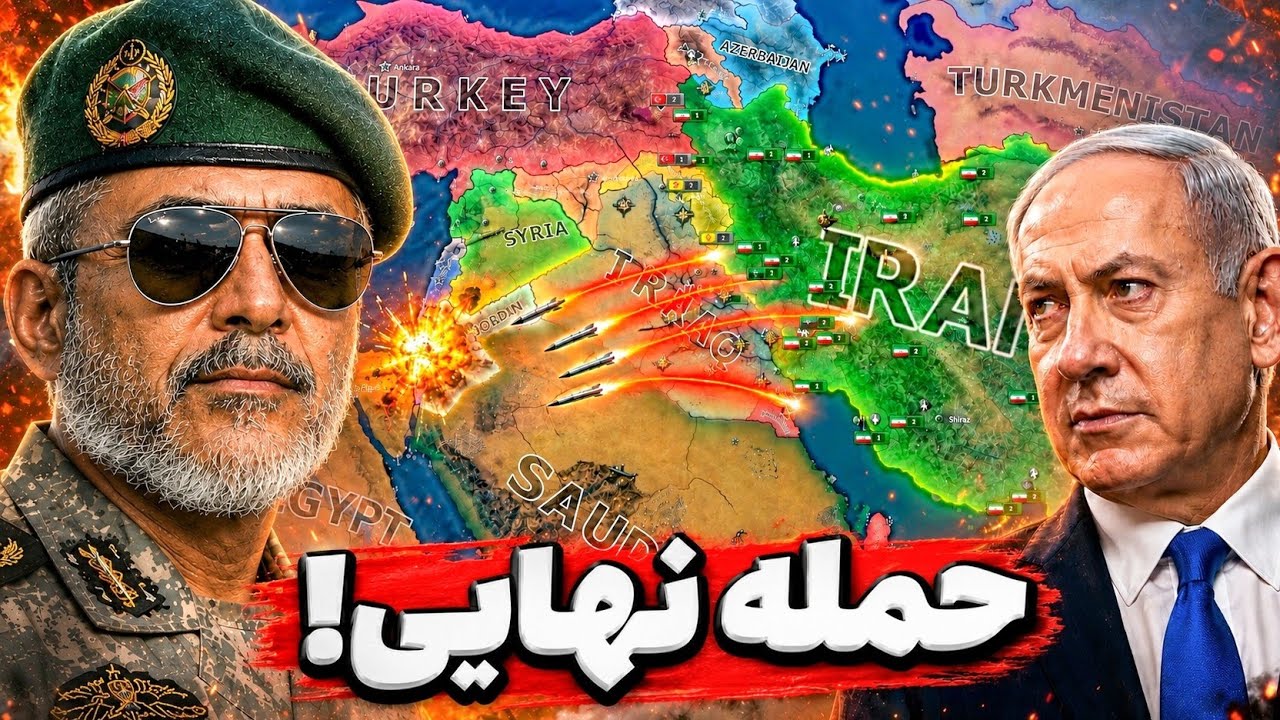 به اسرائیل حمله کردم ولی انتظار اینو نداشتم.... بمب اتم رو تهران؟ hoi4 