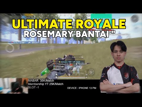 GAMEPLAY ULTIMATE ROYALE AE ROSEMARY IGL BEST PMGC 2025 | PUBG MOBILE