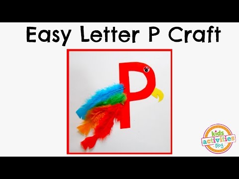 Easy Letter P Craft -- Preschool Alphabet Resource