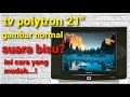 Cara Serpis Tv Polytron Slim 21 Gambar Ada Suara Bisu