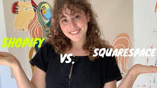 Shopify vs  Squarespace for artists 2021