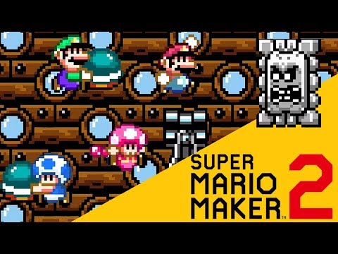 Super Mario Maker 2 - INSANELY CLUTCH Co-op Gameplay