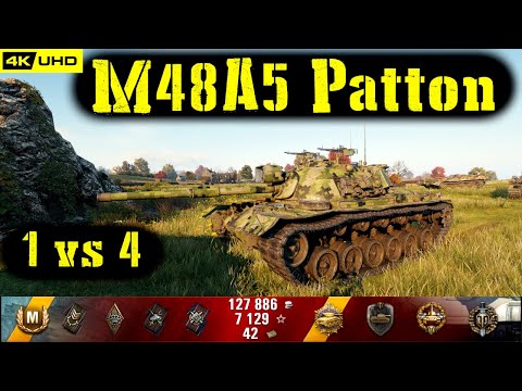 World of Tanks M48A5 Patton Replay - 10 Kills 8.7K DMG(Patch 1.5.0)