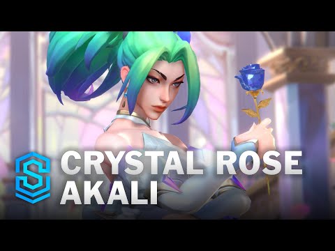 Crystal Rose Akali Wild Rift Skin Spotlight