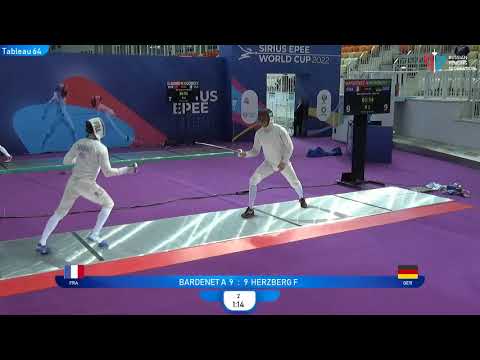 Sirius Epee 2022, ME Ind T64 Herzberg GER - Bardenet FRA