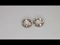 Coppia Morganite, taglio ovale, 2.49 ct tot. Video 1