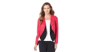G by Giuliana Faux Suede Cascade Jacket