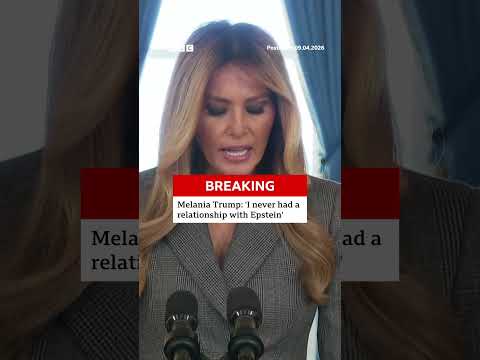Melania Trump says rumours linking her to Jeffrey Epstein "need to stop". #BBCNews