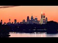 Philadelphia skyline from Cherry Hill, NJ during sunset 10/11/2023