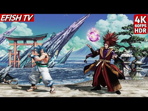 Kazama Sogetsu vs Amakusa (Hardest AI) - Samurai Shodown